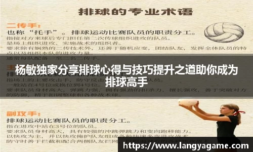 杨敏独家分享排球心得与技巧提升之道助你成为排球高手